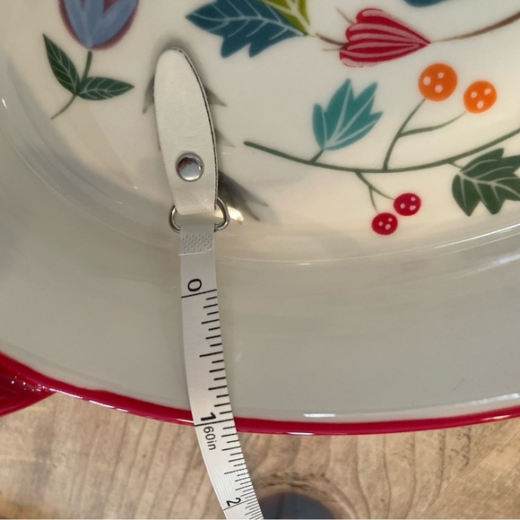 NWOT 2 Potter’s Studio Colorful Bird Folk Art LG & SM matching serving-ware - Picture 5 of 9